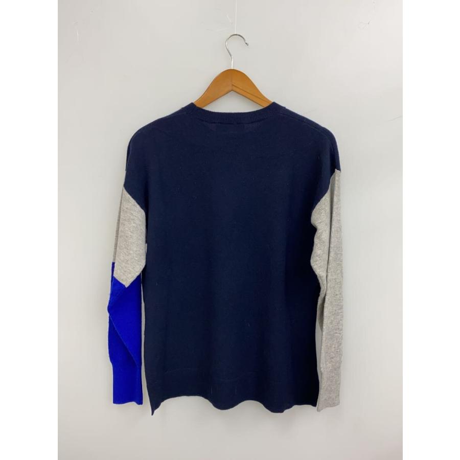 ENFOLD◇BI-COLOR PULLOVER/ニット・セーター(薄手)/38/ウール/NVY