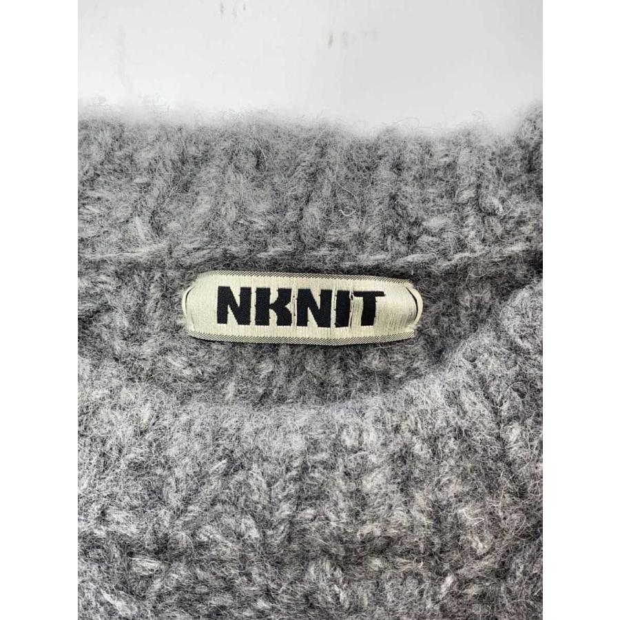 NKNIT◇bubble cable hand KNIT/ニット・セーター(厚手)/1/ウール/GRY