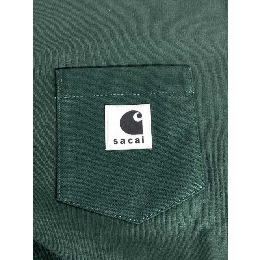 sacai◇25aw/Carhartt WIP Cotton Jersey T-Shirt/Tシャツ/0/コットン