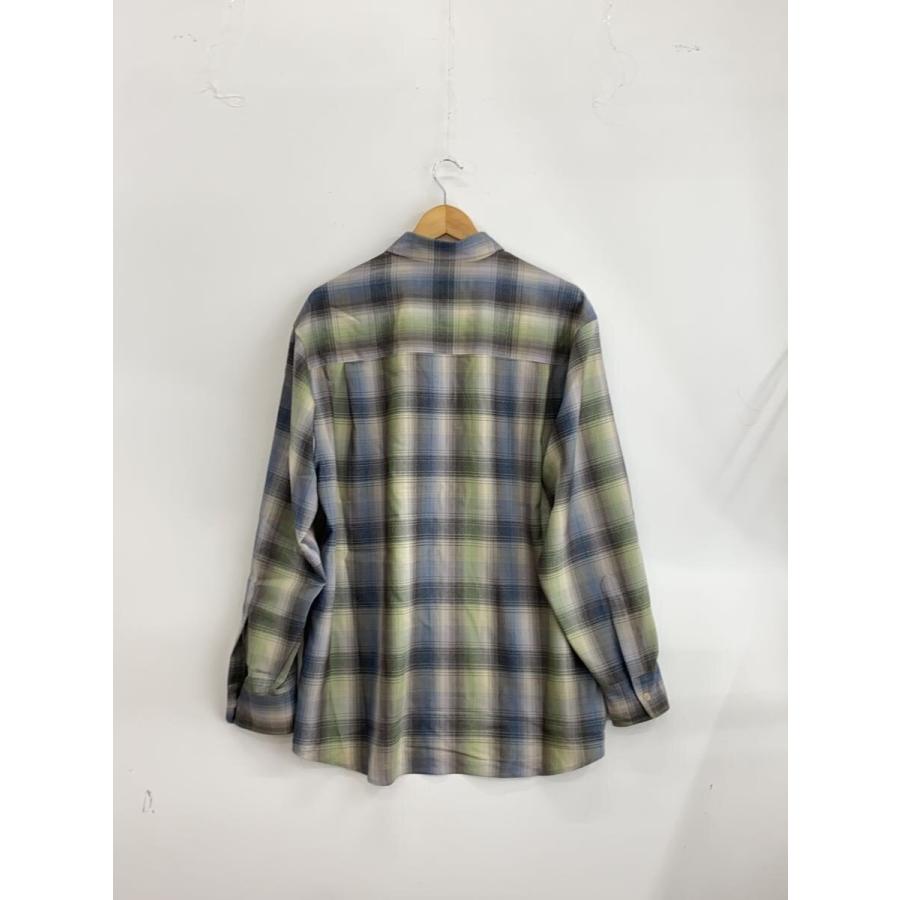 AURALEE◇25AW/SUPER LIGHT WOOL CHECK SHIRT/長袖シャツ/4/ウール