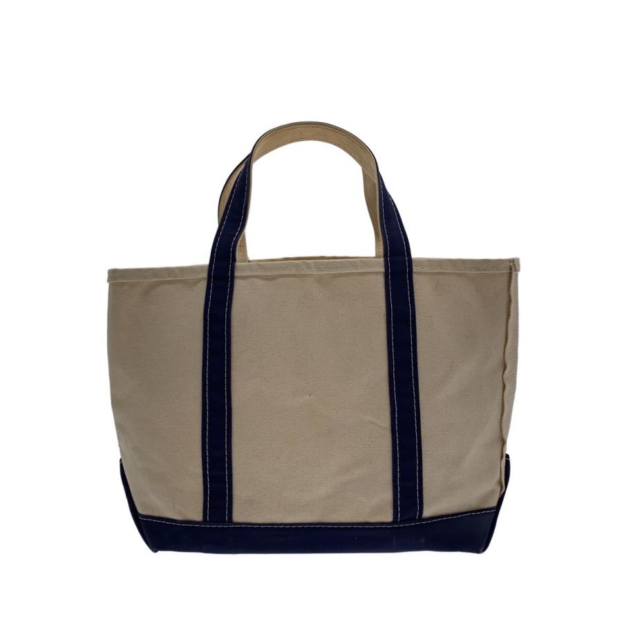 L.L.Bean◇トートバッグ/キャンバス/NVY/90s/MADE IN USA/汚れ有