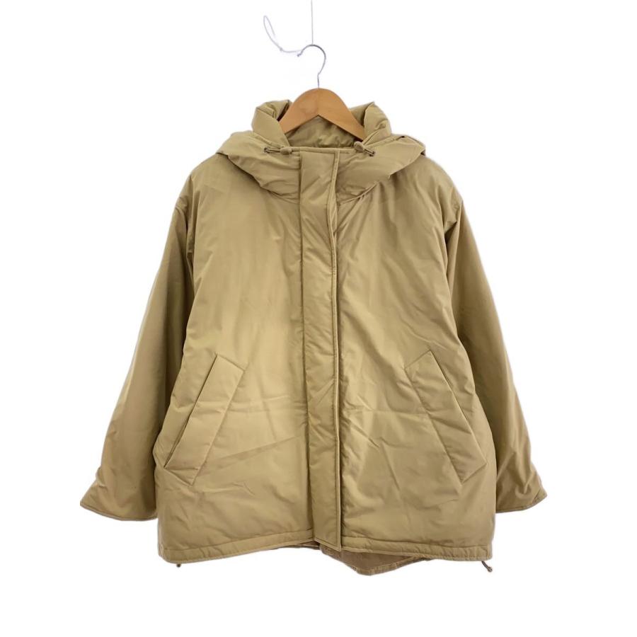 Spick&Span◇撥水フーデッドダウンコート/38/ポリエステル/ベージュ/24