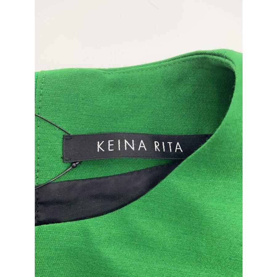 KEINA RITA/半袖ブラウス/36/ウール/グリーン/KB213-020 : セカンド