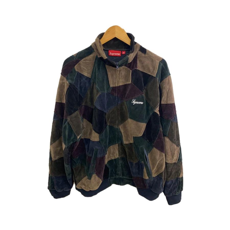 Supreme◇25SS/Patchwork Velour Track Jacket/ジャケット/L/ベロア