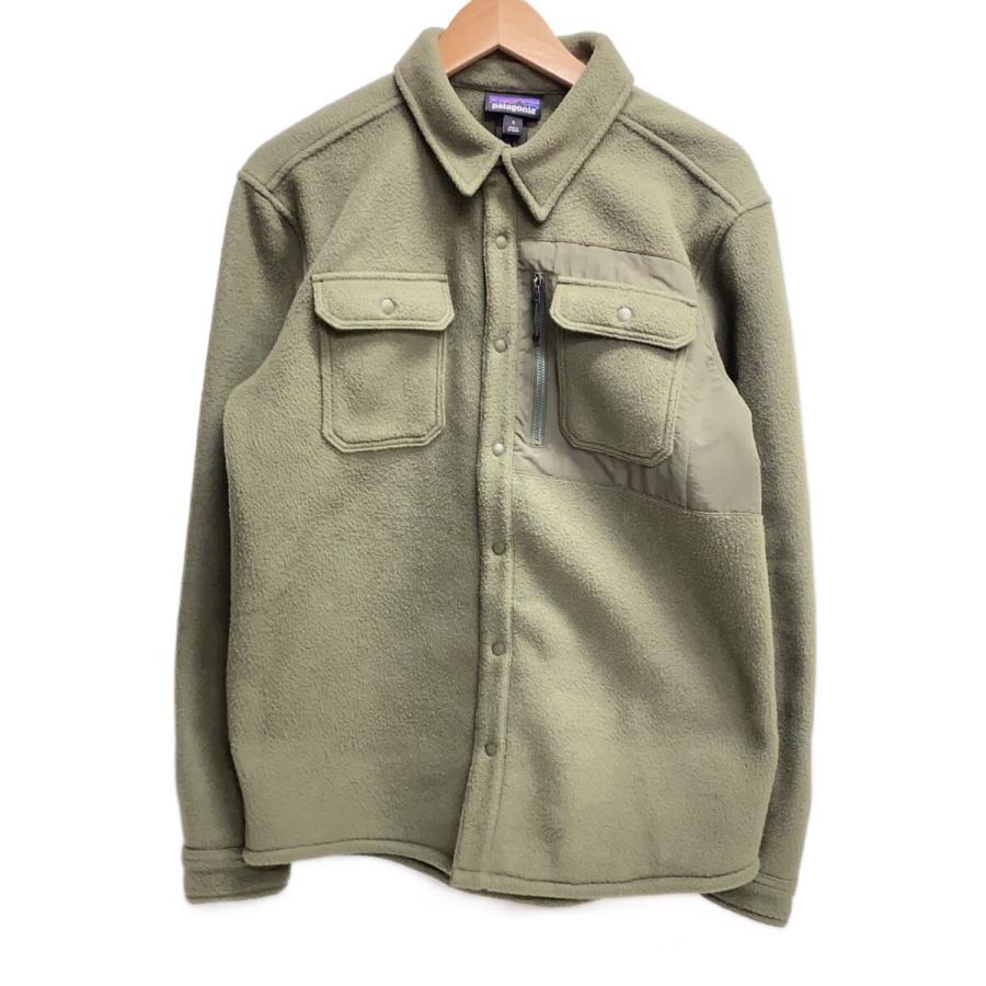 patagonia◇シンチラシャツジャケット/S/ポリエステル/KHK/無地