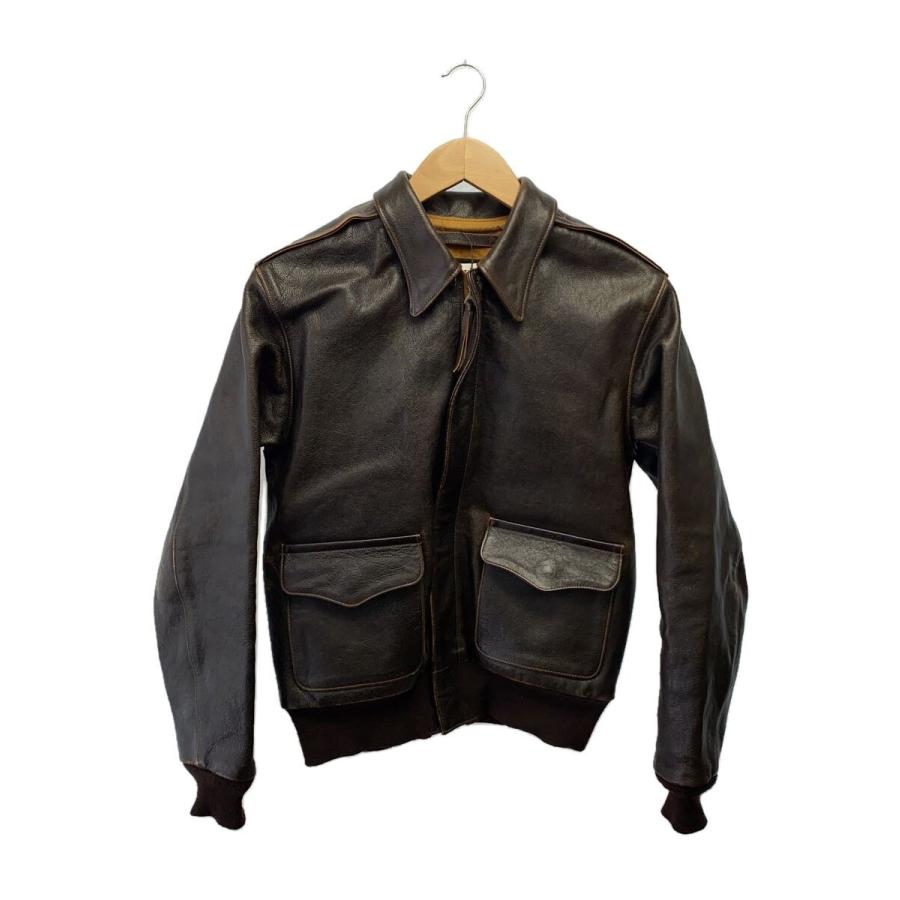 THE REAL McCOY'S◇レザージャケット・ブルゾン/36/レザー/BRW/A-2