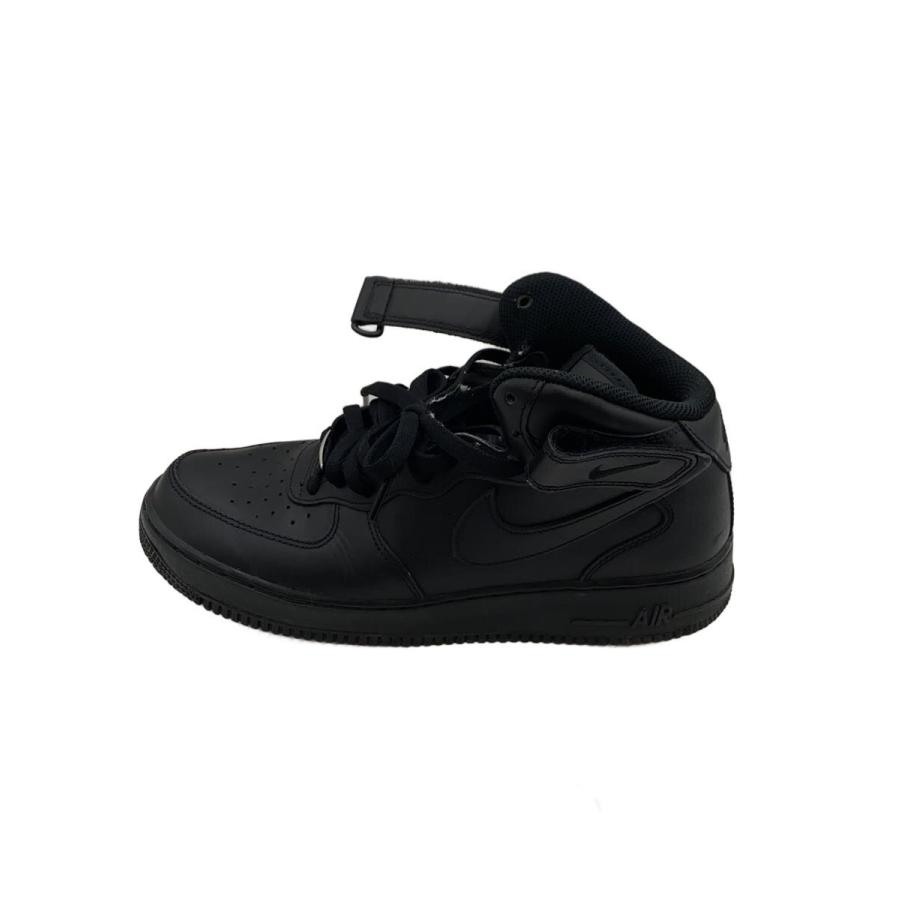 NIKE◇AIR FORCE 1 MID 07_エアフォース ミッド 07/27.5cm/BLK/レザー