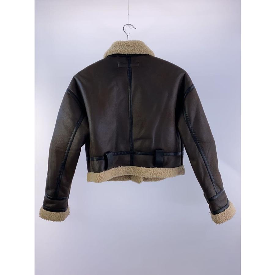 ZARA◇レザージャケット・ブルゾン/SS/フェイクレザー/BRW : セカンド