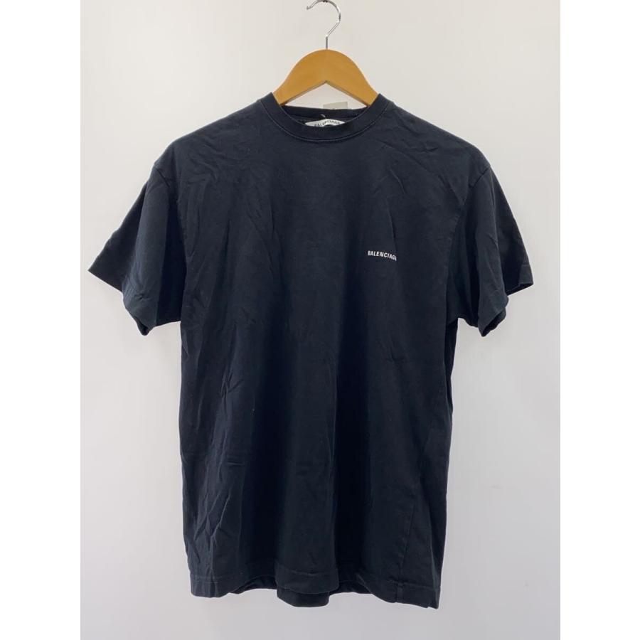 BALENCIAGA◇Tシャツ/M/コットン/BLK/無地/613969// : セカンド
