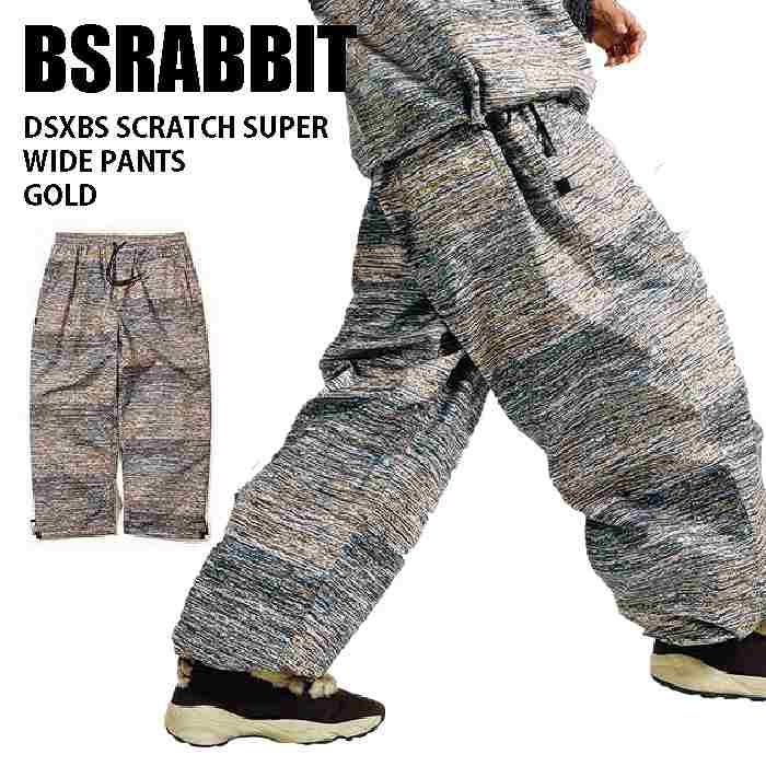 BSRABBIT ビエスラビット ウェア DSXBS SCRATCH SUPER WIDE PANTS 23