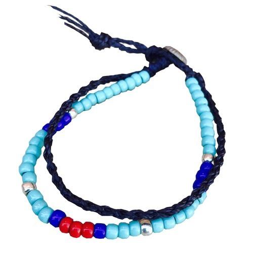 ブレスレット ビーズブレスレット 日本製 2連 メンズブレスレット