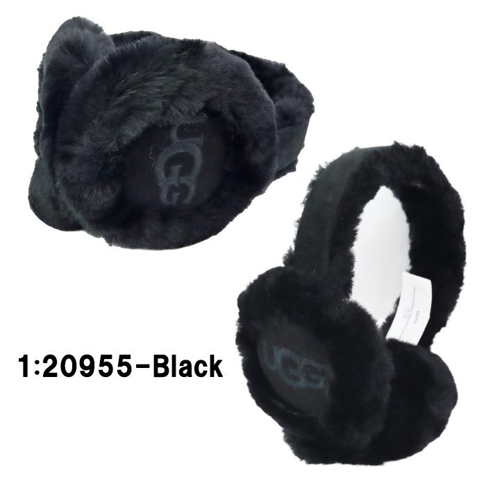 並行輸入】UGG アグ イヤーマフ 20955 シープスキン エンブロイダリー