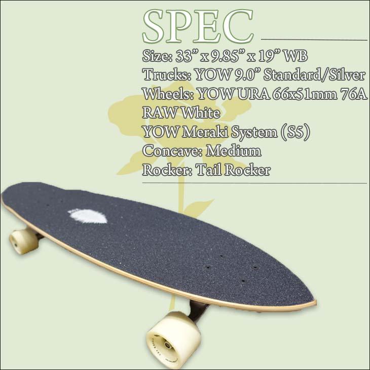 YOW（ヤウ） YOW SURF SKATE スケートボード J-Bay 33” サーフスケート