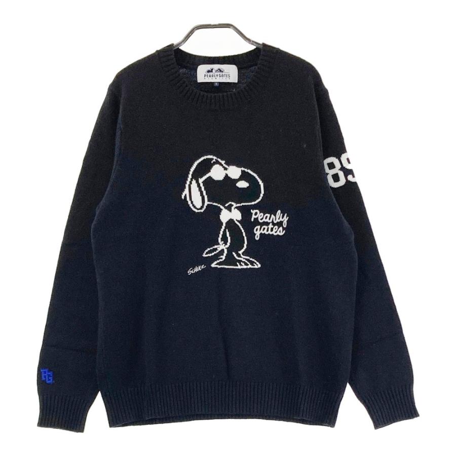 PEARLY GATES パーリーゲイツ × PEANUTS ウール ニットセーター
