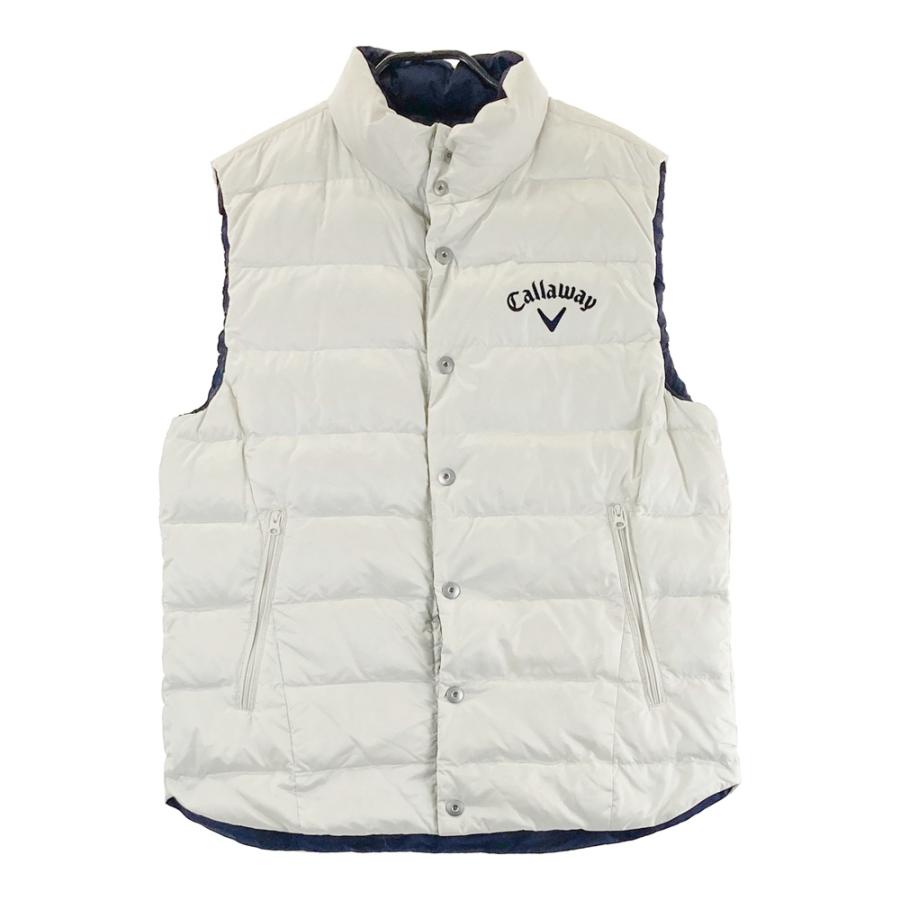 CALLAWAY キャロウェイ リバーシブル ダウンベスト ホワイト系 L