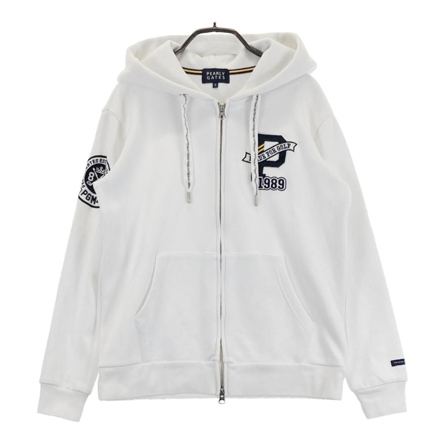 PEARLY GATES パーリーゲイツ ジップパーカー ホワイト系 0 ゴルフ