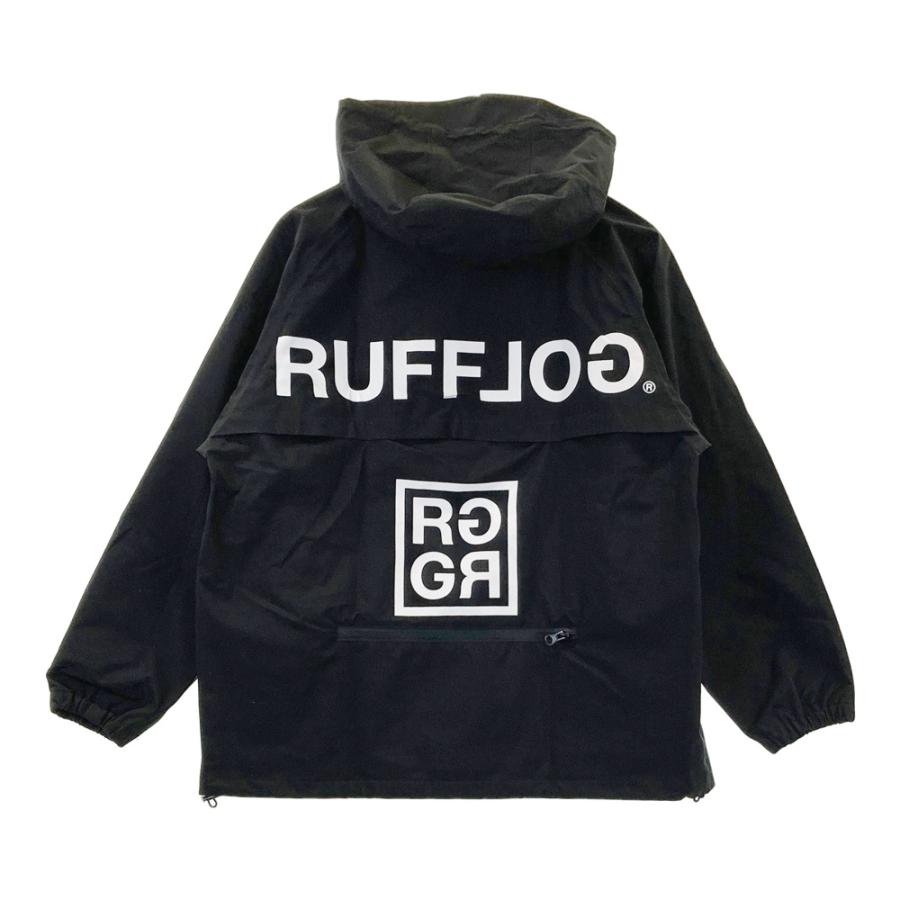 RUFFLOG ラフロッグ レインウェア セットアップ ブラック系 S ゴルフ