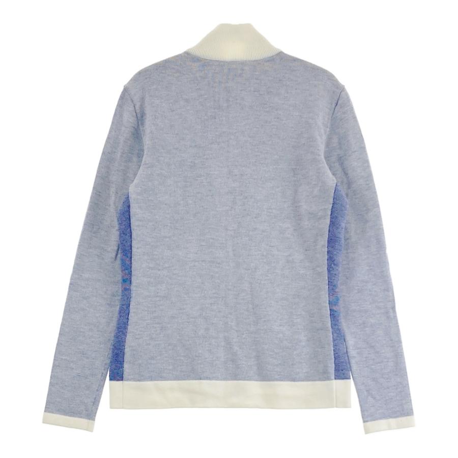 DESCENTE GOLF デサントゴルフ ニット ジップジャケット ブルー系 S