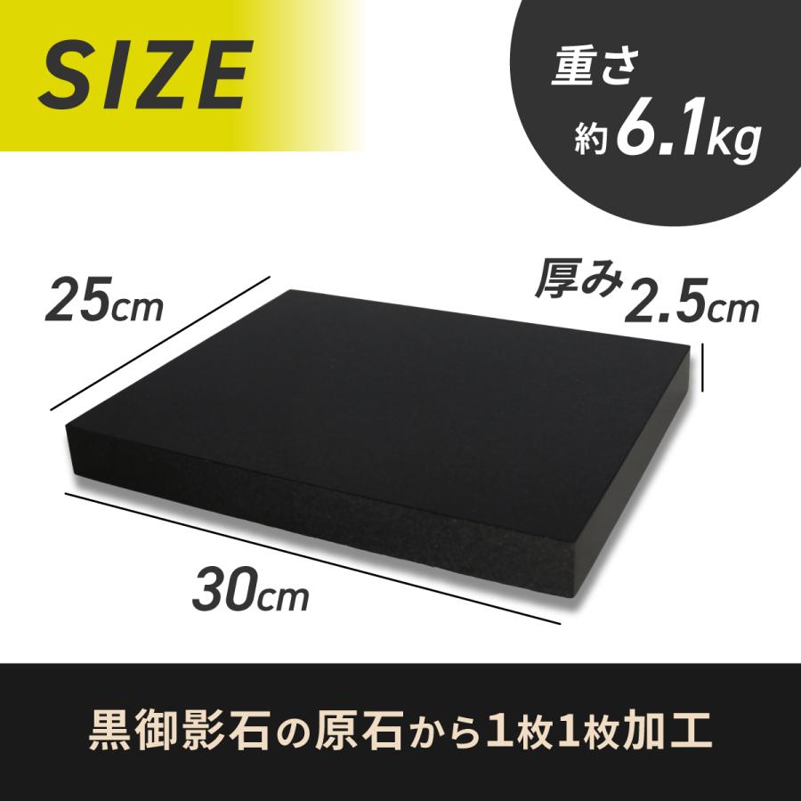 オーディオボード・スピーカースタンド 黒 30×25×2.5cm 1枚入り