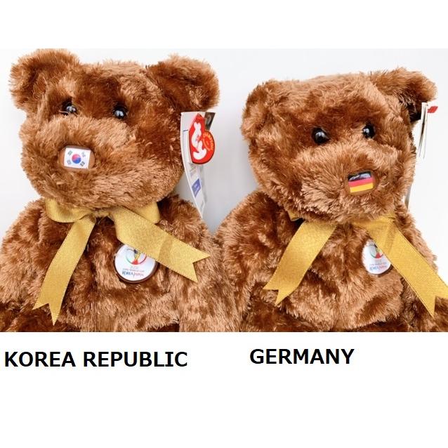 くまぬいぐるみ Ty社ビーニーズバディ 2002 FIFA ワールドカップKOREA