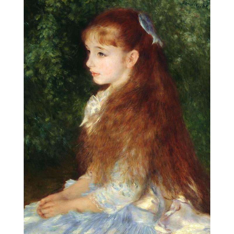 世界の名画 ルノワール イレーヌ嬢の肖像 ジクレーキャンバス複製画