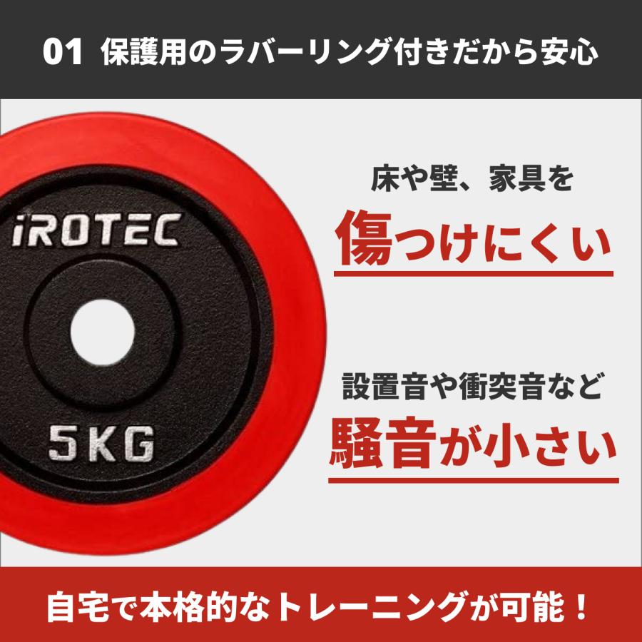IROTEC（アイロテック） [2/25-3/1迄Pアップ] ラバー ダンベル 40kg