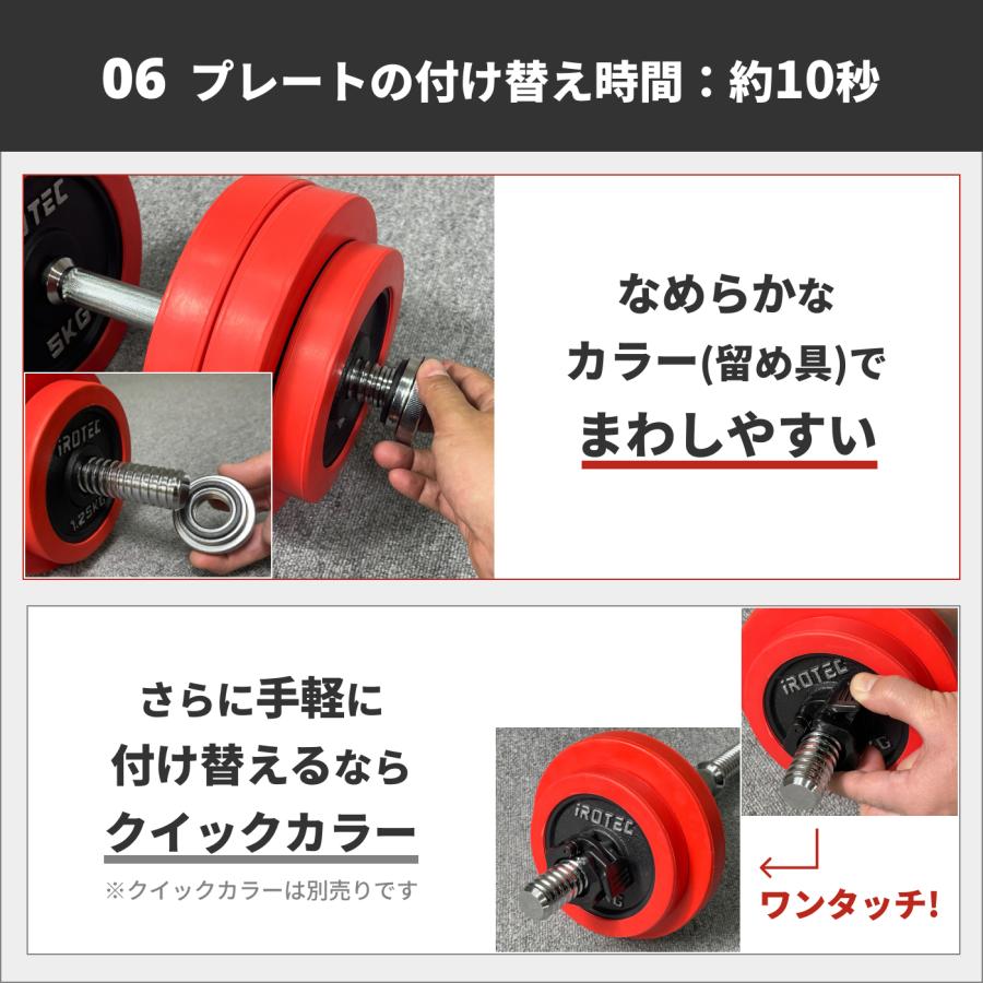 IROTEC（アイロテック） [2/25-3/1迄Pアップ] ラバー ダンベル 40kg