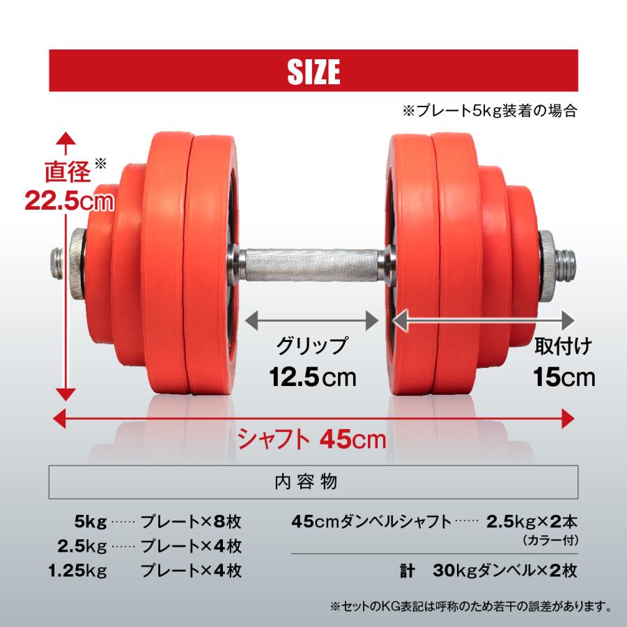 IROTEC（アイロテック） ダンベル ラバー ダンベル60kgセット 30kg×2個