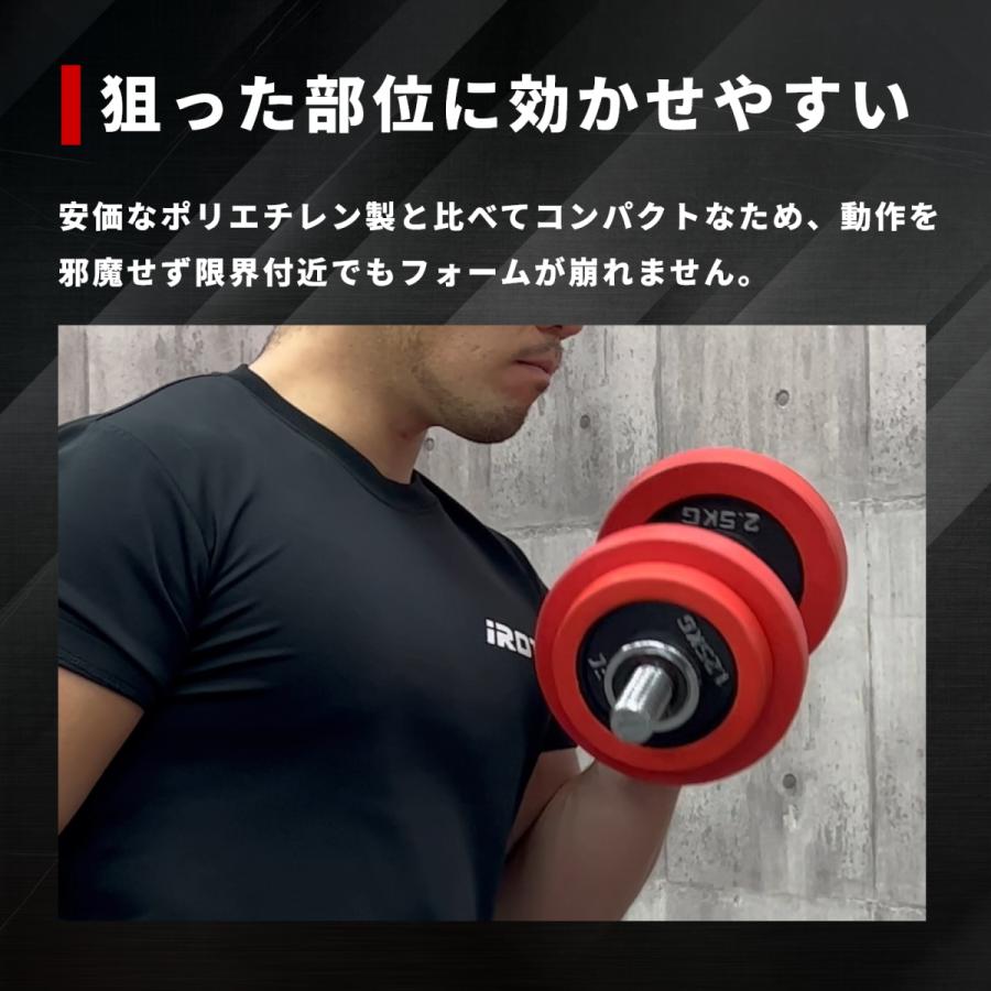 IROTEC（アイロテック） バーベル プレート ラバープレート1.25KG [1枚