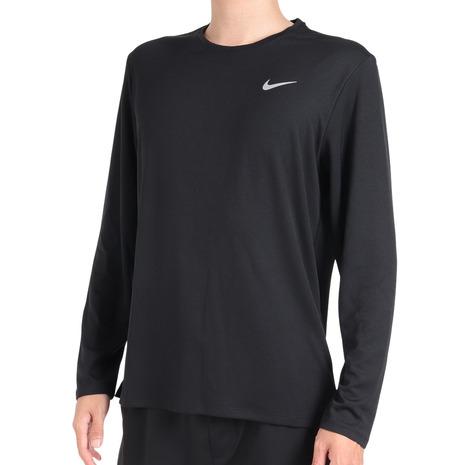 NIKE（ナイキ） （メンズ）カットソー 長袖 ランニング uv ブラック 黒