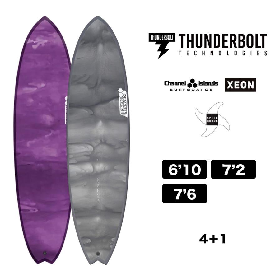 THUNDERBOLT TECHNOLOGIES SPEED QUONG BLACK CHANNEL ISLANDS 6'10 7