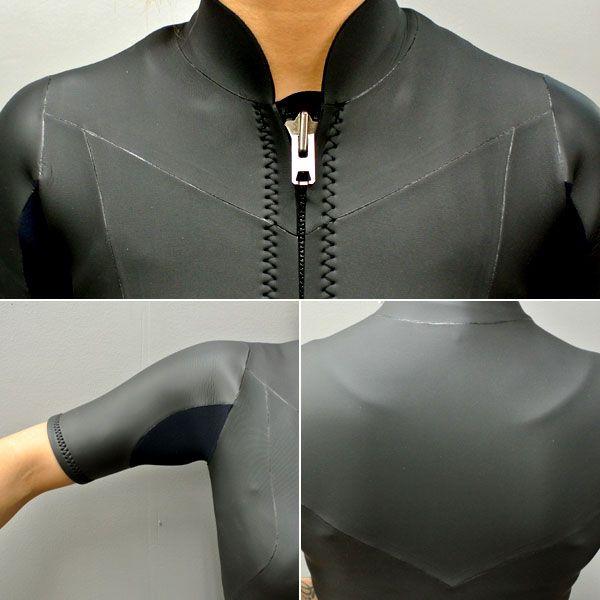 オリジナル】レディース国産 レトロタイプ 2mm 半袖タッパ サーフィン