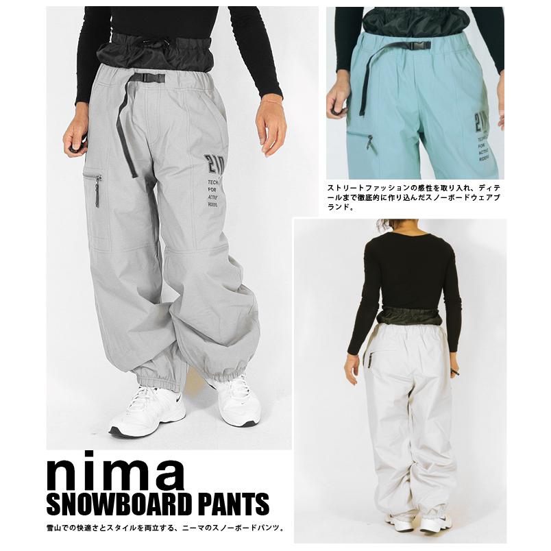 NIMA 【単品】耐水圧10,000mm スノーボードパンツ ニーマ nima NB9012