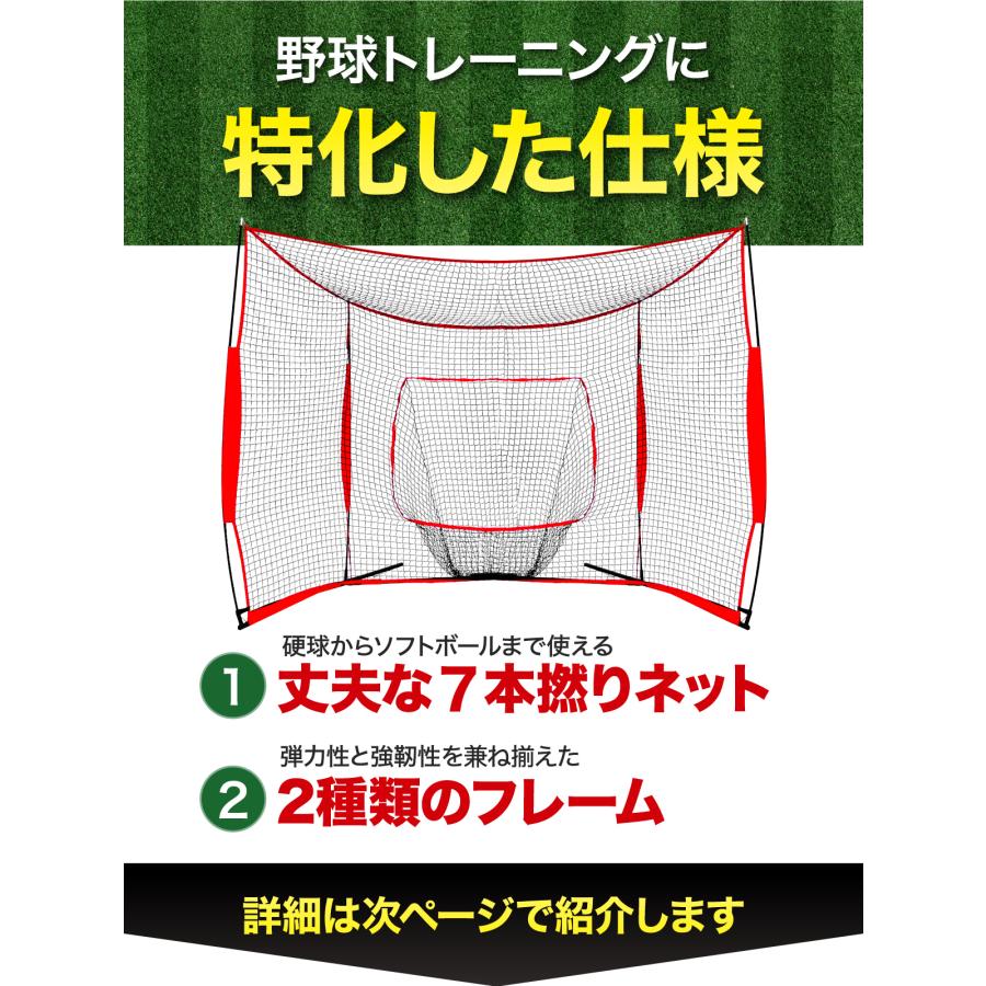 KaRaDa Style 野球ネット 大型ワイド 3.8×2.4M バッティング 練習