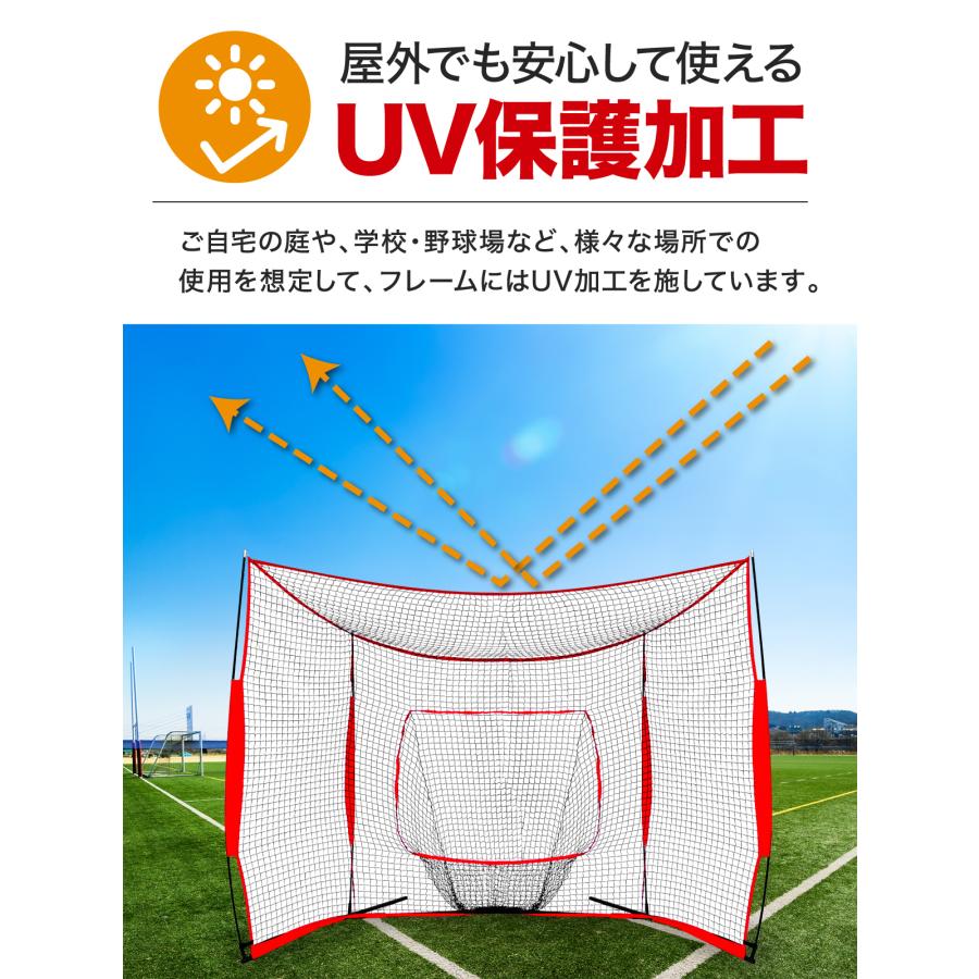 KaRaDa Style 野球ネット 大型ワイド 3.8×2.4M バッティング 練習