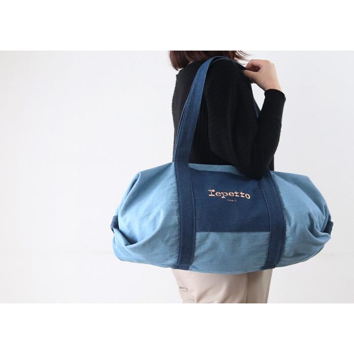 repetto（レペット） バッグ コットン ダッフル バッグ Lサイズ Blue