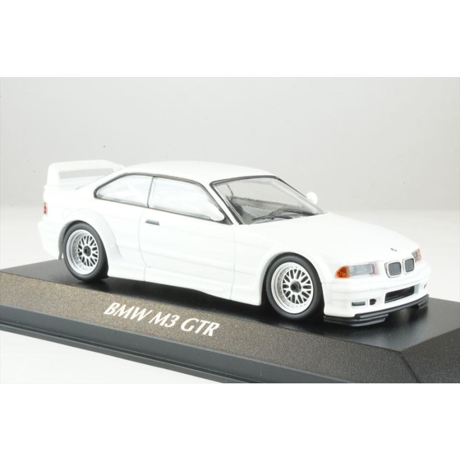 マキシチャンプス 1/43 BMW M3 E36 GTR 1993 ホワイト 完成品ミニカー