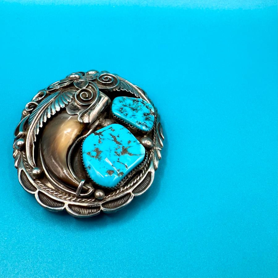 ターコイズバックル インディアンジュエリー/ネイティブアメリカン