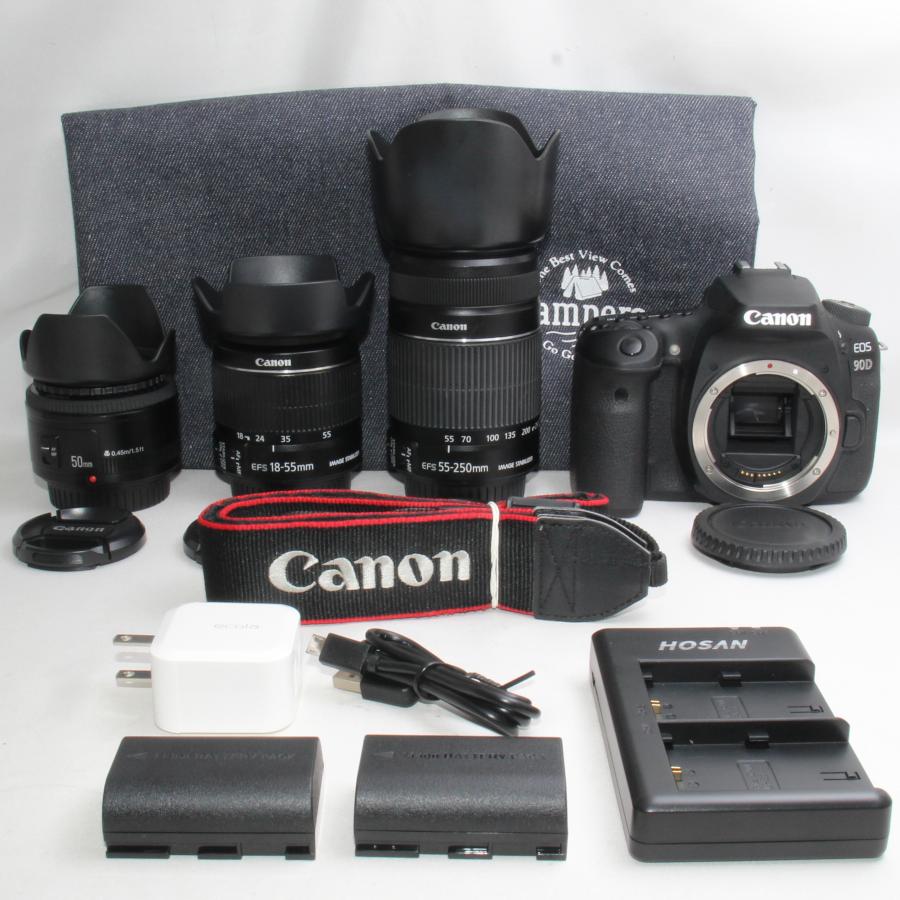 キヤノン Canon EOS 90Dトリプルレンズセット 当店限定多数のオマケ