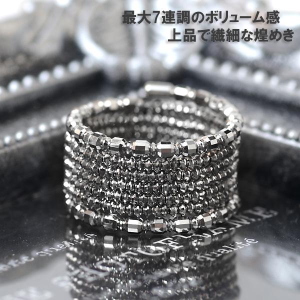 プラチナ リング ミラーボール コイルリング Pt850 カットボール