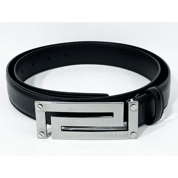GIANNI VERSACE ヴェルサーチ ベルト DCU8602S DV9T D41E ロゴ入り