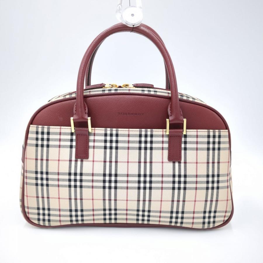 BURBERRY（バーバリー） ミニボストンバッグ ノバチェック エンジx
