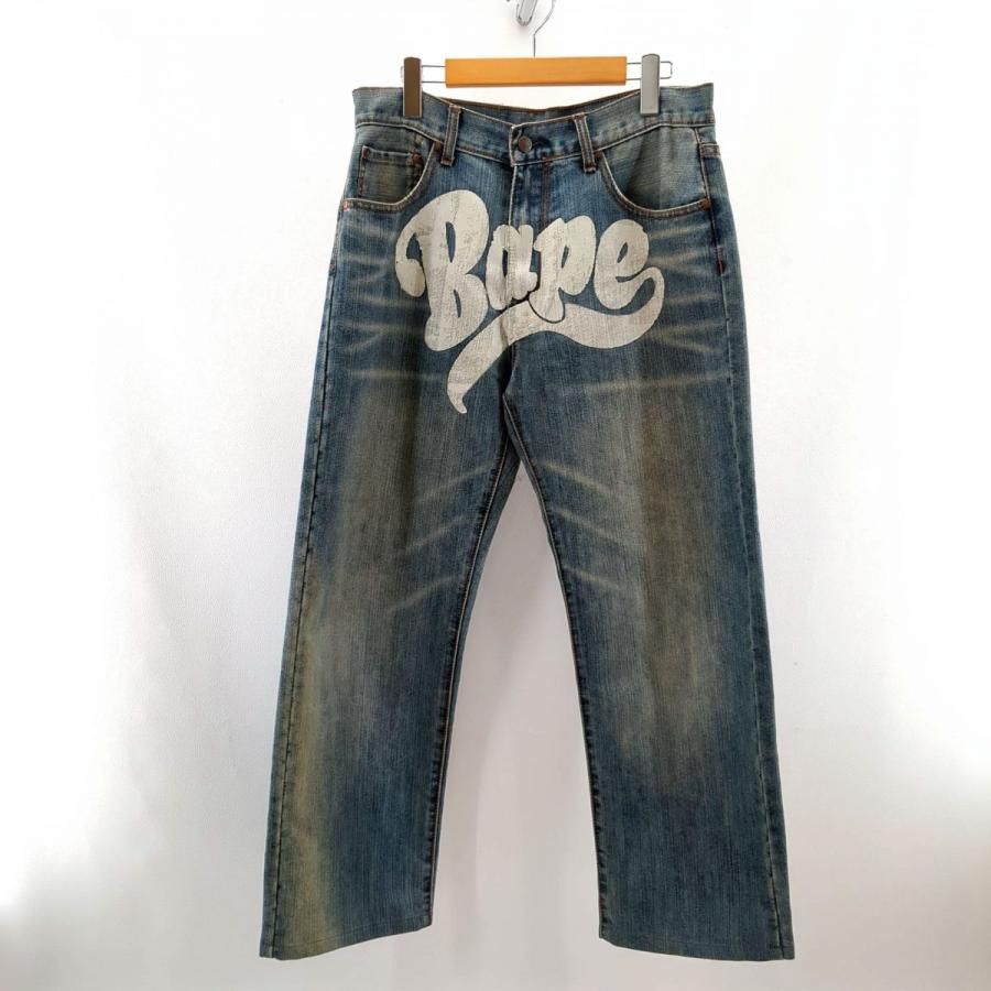 ア ベイシング エイプ デニムパンツ SIZE 32 ライトブルー メンズ A