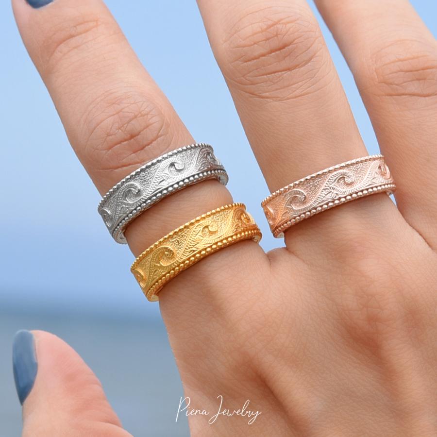 ハワイアンジュエリー バングル リング 2点セット サージカル