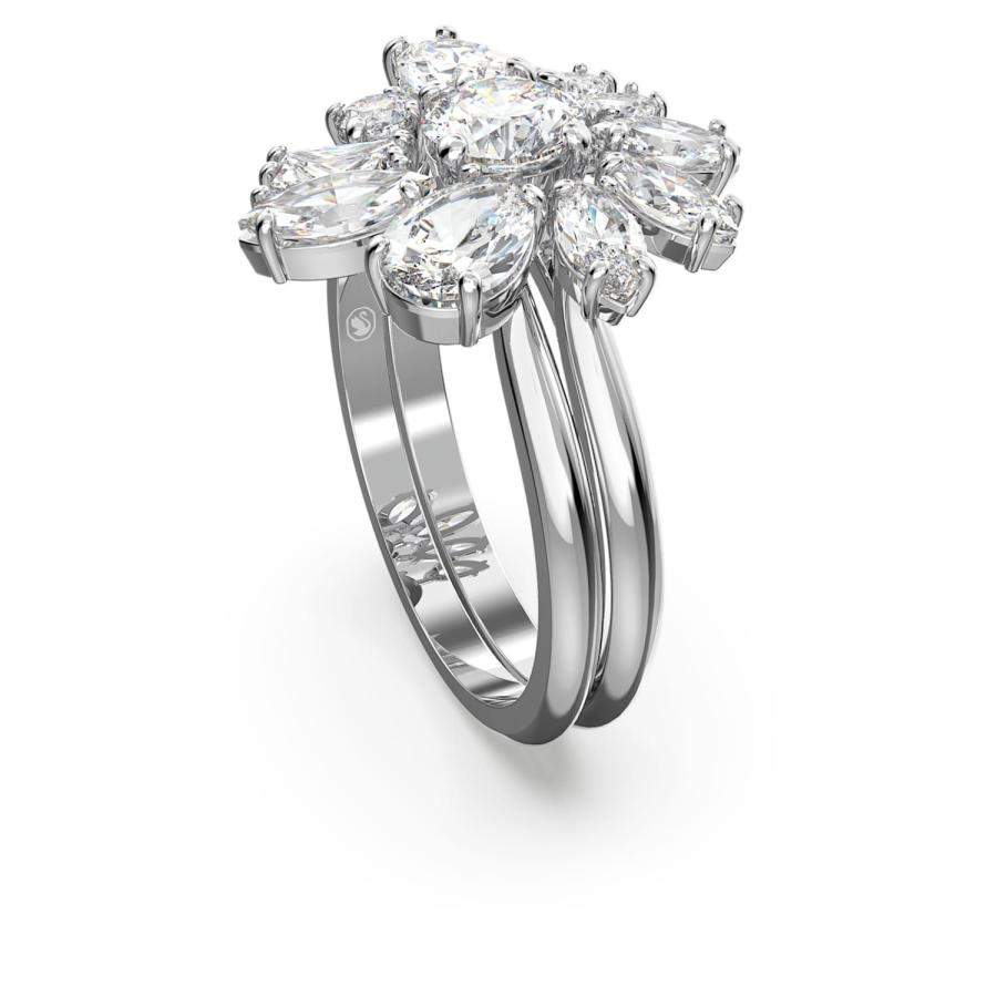 SWAROVSKI（スワロフスキー） フラワー クリア Cocktail Gem リング