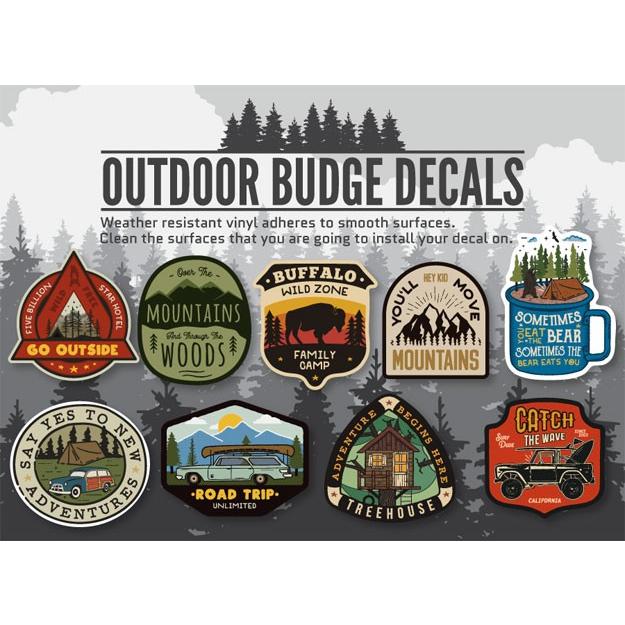 ステッカー アウトドア アメリカン おしゃれ スーツケース 車 バイク