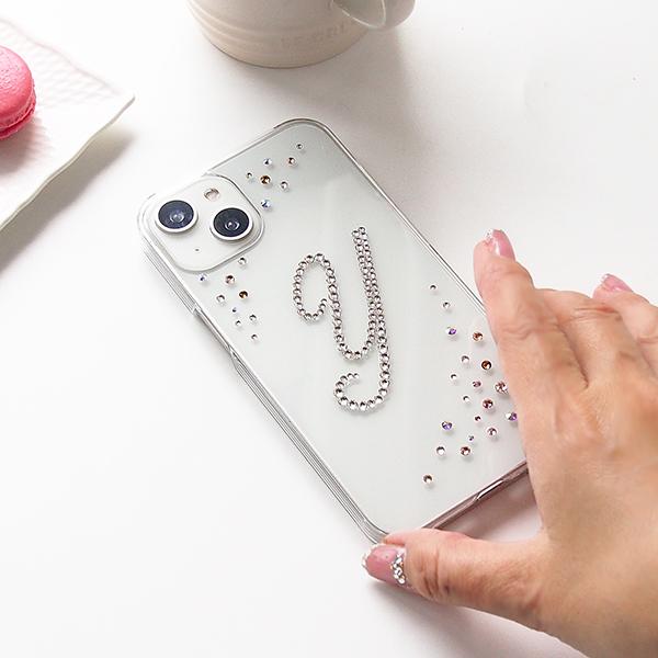 SWAROVSKI（スワロフスキー） スマホケース イニシャルデコ iPhone17