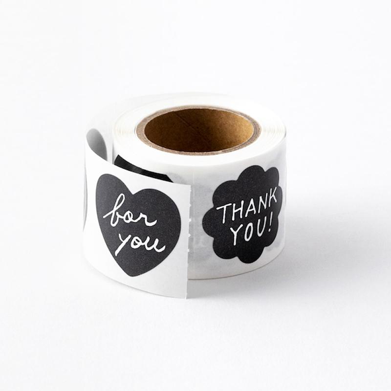 シール ミドリ デザインフィル ロールシール メタリック メッセージ柄