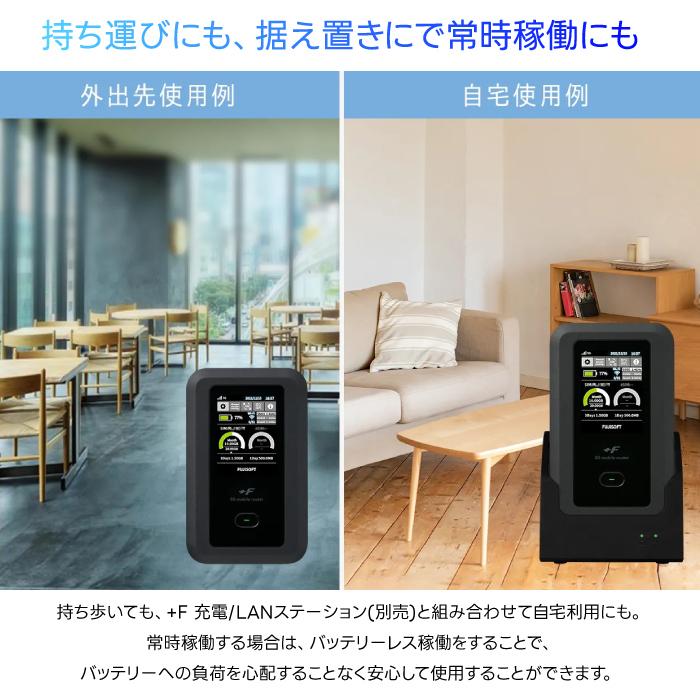 富士ソフト +F FS050W 5G対応 eSIM対応 SIMフリー モバイルルーター
