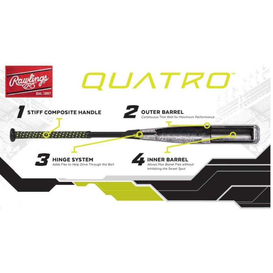 Rawlings（ローリングス） 少年硬式用バット リトルリーグ クワトロ